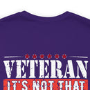 Veteran: I Did When Others Didn't Military Design T-Shirt – Celebrate Your Courage and Resilience