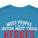 Military Design T-Shirt: Proud Veteran's Wife, Married to My Hero