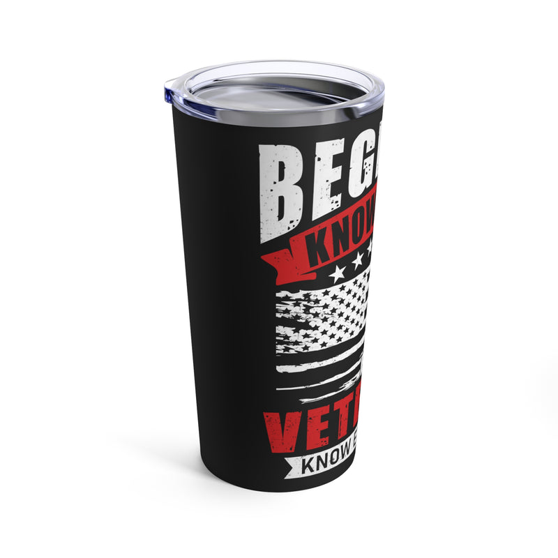 Exceptional Wisdom: 20oz Black Military Design Tumbler - Veterans Know the Exceptions