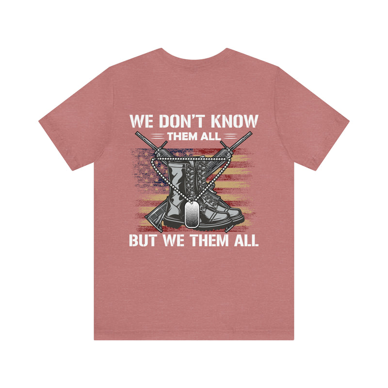 Honoring the Brave: Military Design T-Shirt Celebrating Unity and Respect for All Service Members