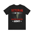 United States Army Veteran: Pride in Military Design T-Shirt