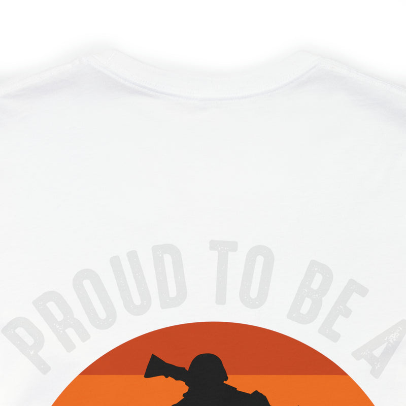 Combat-Ready Pride: Proud to Be a Veteran Military Design T-Shirt