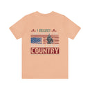 Ultimate Sacrifice: Military Design T-Shirt - 'Regretfully, I Have Only One Life to Give for My Country