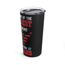 God Chose Strong Women: Veteran 20oz Military Design Tumbler with Powerful Message, Black Background!