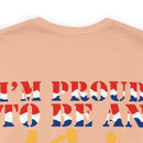 Proudly American: Military Design T-Shirt - 'I'm Proud to Be an American