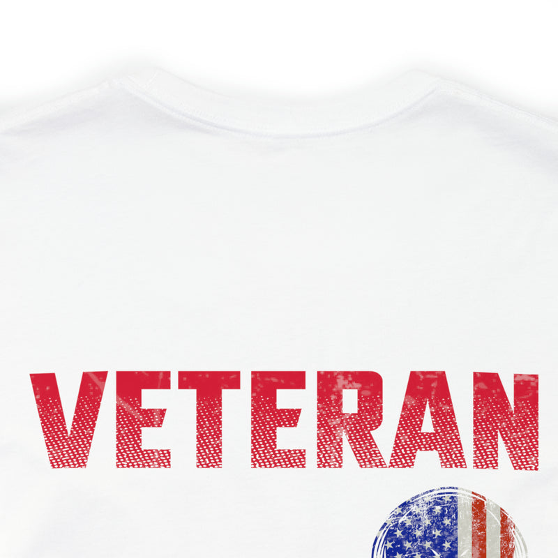 Veteran Pride Military Design T-Shirt with Bold Freedom and Service Statements