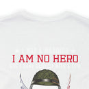 Warrior's Resolve: Military Design T-Shirt - 'I Was a Warrior, Not a Hero, But Served with a Few - Defeat is Not an Option, Quitting is Never an Option - Proud Veteran of the One Percent, Guardians of our Nation's Freedom