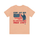 Every Man Dies, but How Many Truly Live? Military Design T-Shirt Embracing Adventure!
