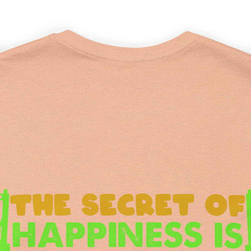 The Secret of Happiness: Military Design T-Shirt - Freedom and Courage Unite