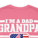Unshakeable Legacy: 'I'm a Dad, Grandpa, and a Veteran - Fearless' Military Design T-Shirt