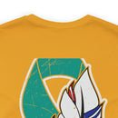 Serenity and Strength: T-Shirt with Colorful Feather 22 PTSD Design