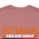 Veterans: Defenders of Freedom Military Design T-Shirt - Thank You for Your Unparalleled Service!