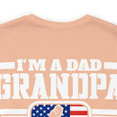 Unshakeable Legacy: 'I'm a Dad, Grandpa, and a Veteran - Fearless' Military Design T-Shirt