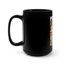 Proud Salute to Grandpa: 15oz Military Design Black Mug - Honoring a Veteran Legacy