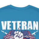 Heart to Heart: Veteran and Daughter Military Design T-Shirt Celebrating Unbreakable Bonds