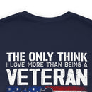 Grandpa and Veteran: Military Design T-Shirt Celebrating Love and Legacy