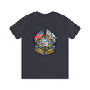 Guardians of the Coast: Military T-Shirt with 'Double Flag Coast Guard' Design