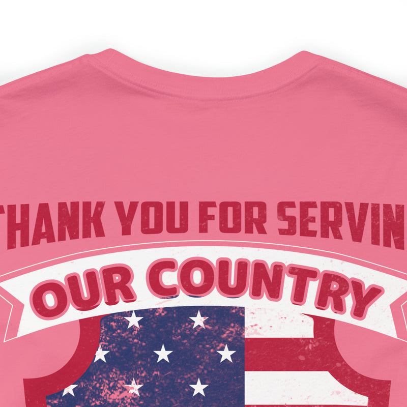 Defenders of Freedom: Thank You for Serving Our Country Military T-Shirt