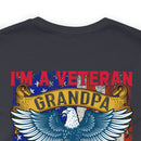 Proud Veteran Grandpa: Military Design T-Shirt - Defender of Strangers, Guardian of Grandkids