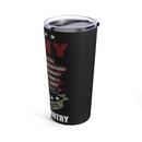 Noble Warriors: 20oz Military Design Tumbler - Embracing the Army's Excellence