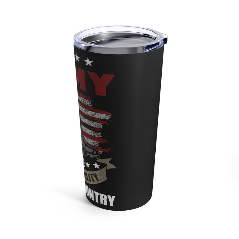 Noble Warriors: 20oz Military Design Tumbler - Embracing the Army's Excellence