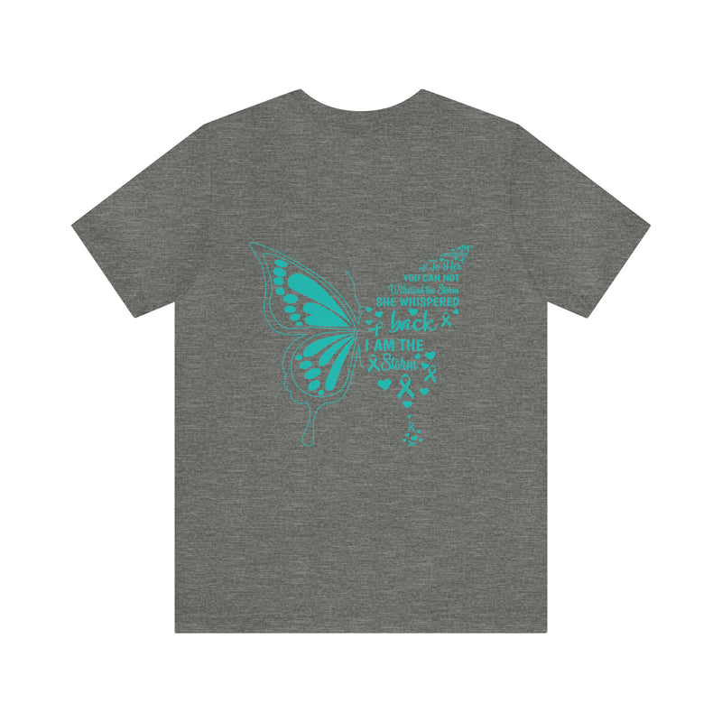 Resilient Wings: 'I AM THE Storm' PTSD Design Butterfly T-Shirt