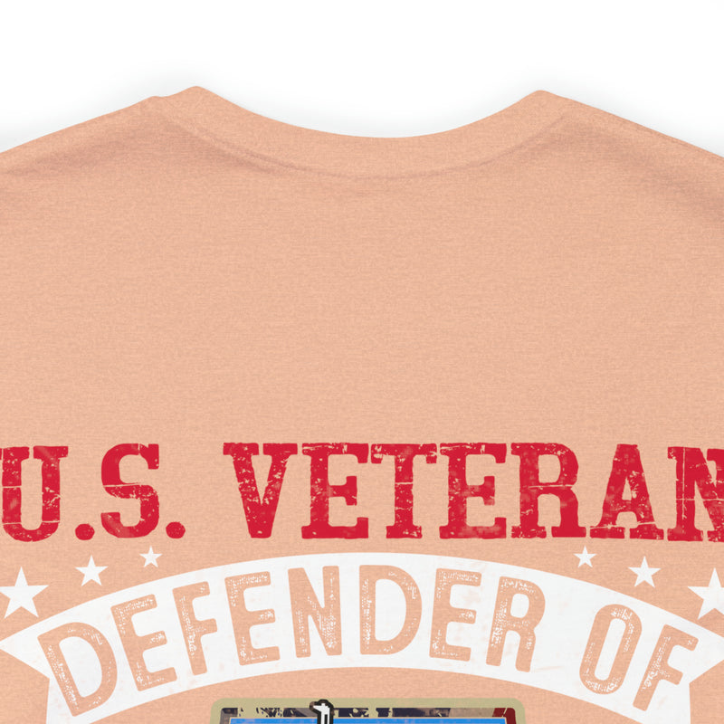 Military Design T-Shirt: U.S. Veteran - Defender of Liberty and Freedom