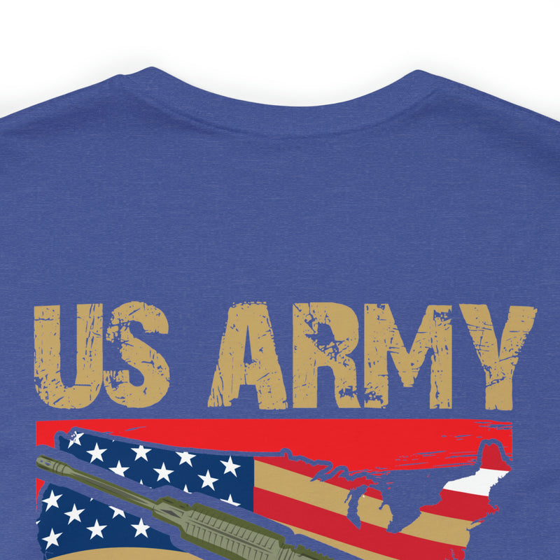 Proud US Army Veteran: Military Design T-Shirt Embodying Honor and Service