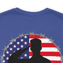 Gratitude Unveiled: Thank You Veterans Military Design T-Shirt