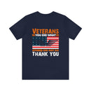 Veterans: Defenders of Freedom Military Design T-Shirt - Thank You for Your Unparalleled Service!