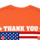 Gratitude and Respect: 'Thank You, Veterans' Military Design T-Shirt