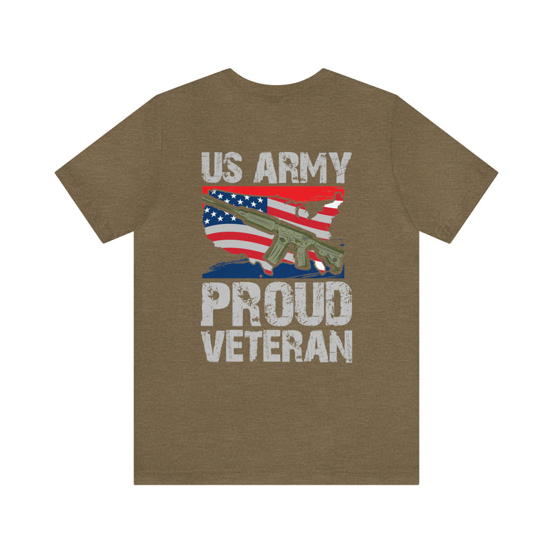 US Army Proud Veteran Military Design T-Shirt: Honor Your Service in Style