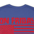 Red Friday Warrior: Military Design T-Shirt - On Friday We Wear Red