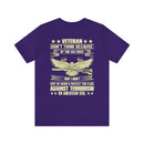 Unwavering Patriotism: Veteran Don't Think I Won't Suit Up Again Military Design T-Shirt Defending Our Flag Against Terrorism