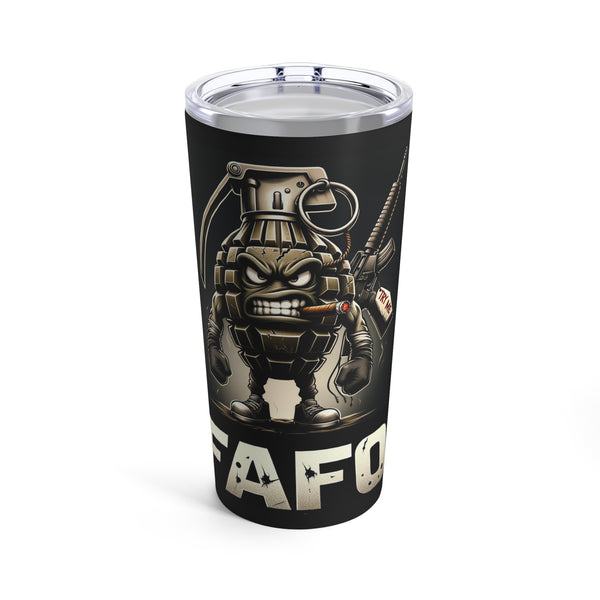 FAFO Try Me Angry Grenade Tumbler