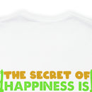 The Secret of Happiness: Military Design T-Shirt - Freedom and Courage Unite