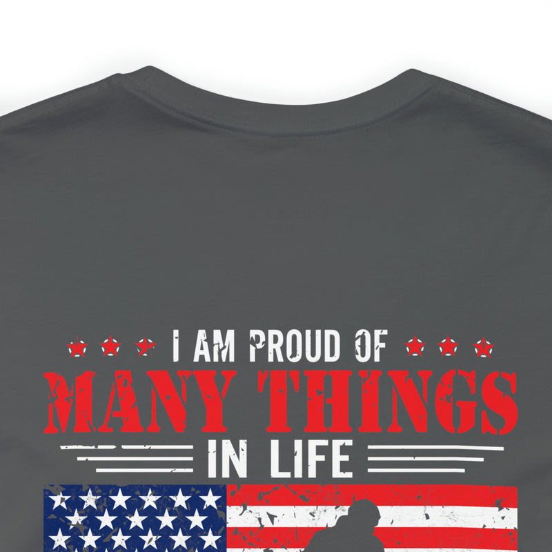 Proud Daughter of a Veteran: Military Design T-Shirt Celebrating Family Legacy