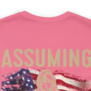 Bold and Patriotic: Military Design T-Shirt - 'Assuming I'm Just an Old Man Was Your First Mistake