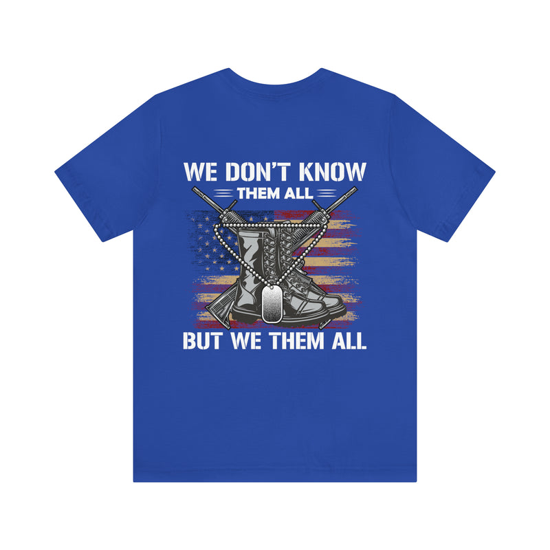 Honoring the Brave: Military Design T-Shirt Celebrating Unity and Respect for All Service Members