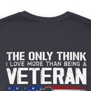 Grandpa and Veteran: Military Design T-Shirt Celebrating Love and Legacy