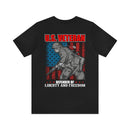 Defender of Liberty and Freedom: U.S. Veteran Military Design T-Shirt