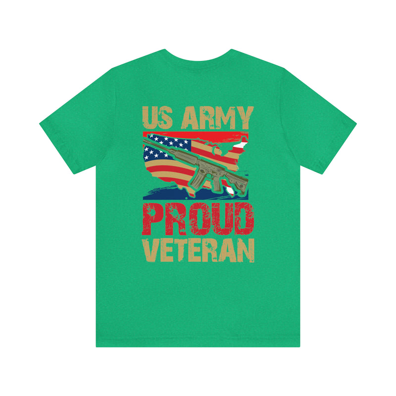 Proud US Army Veteran: Military Design T-Shirt Embodying Honor and Service