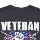 Heart to Heart: Veteran and Daughter Military Design T-Shirt Celebrating Unbreakable Bonds