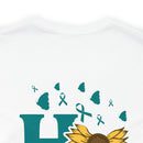 Radiating Hope: PTSD Design T-Shirt Spreading Awareness and Encouragement
