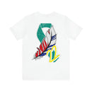 Serenity and Strength: T-Shirt with Colorful Feather 22 PTSD Design