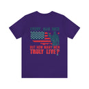 Every Man Dies, but How Many Truly Live? Military Design T-Shirt Embracing Adventure!