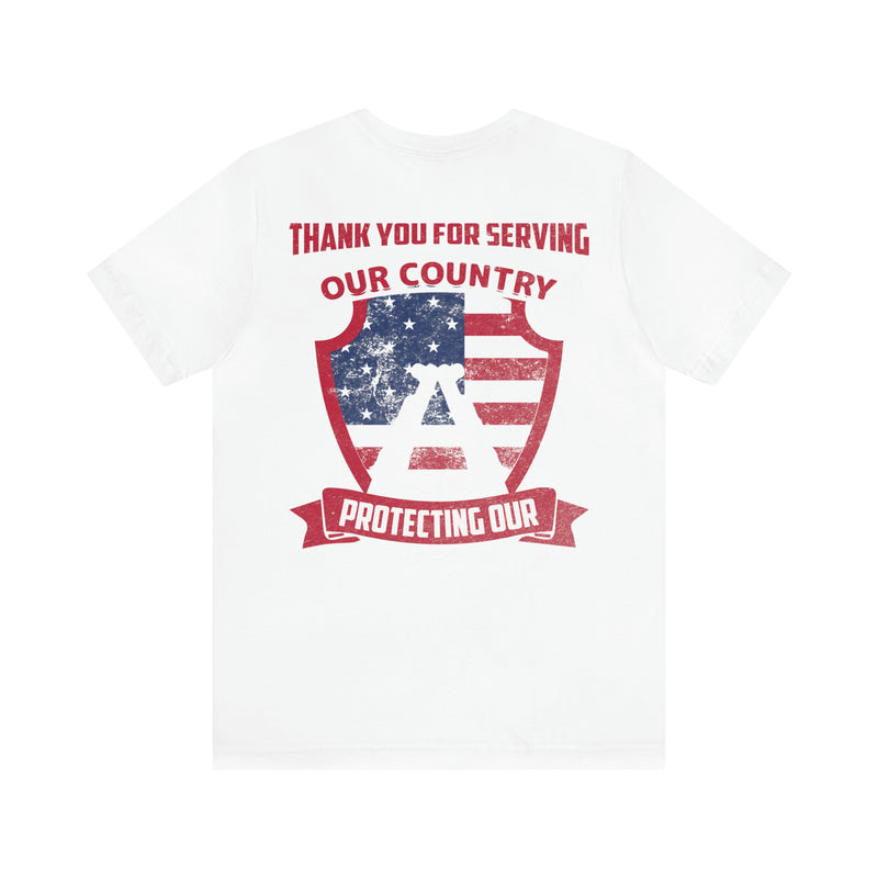 Defenders of Freedom: Thank You for Serving Our Country Military T-Shirt