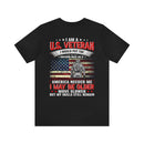 "Timeless Valor: 'U.S Veteran - Aging But Unyielding' T-Shirt - Celebrating Lifelong Skills & Dedication to America