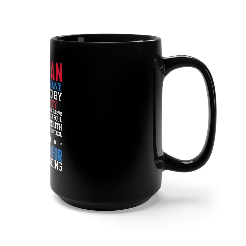 Unapologetic Veteran: 15oz Military Design Black Mug - Heart, Soul, and Gratitude