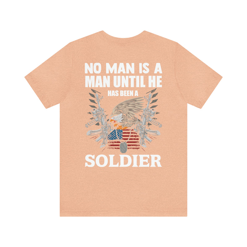 Soldier's Journey: Military Design T-Shirt Celebrating Valor and Transformation